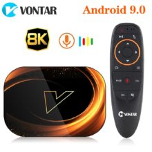 2020 VONTAR X3 4GB 128GB 8K TV BOX Android 9 Smart Android TVBOX 9.0 Amlogic S905X3 Wifi 1080P 4K décodeur 4GB 64GB 32GB