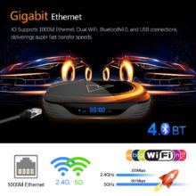 2020 VONTAR X3 4GB 128GB 8K TV BOX Android 9 Smart Android TVBOX 9.0 Amlogic S905X3 Wifi 1080P 4K décodeur 4GB 64GB 32GB