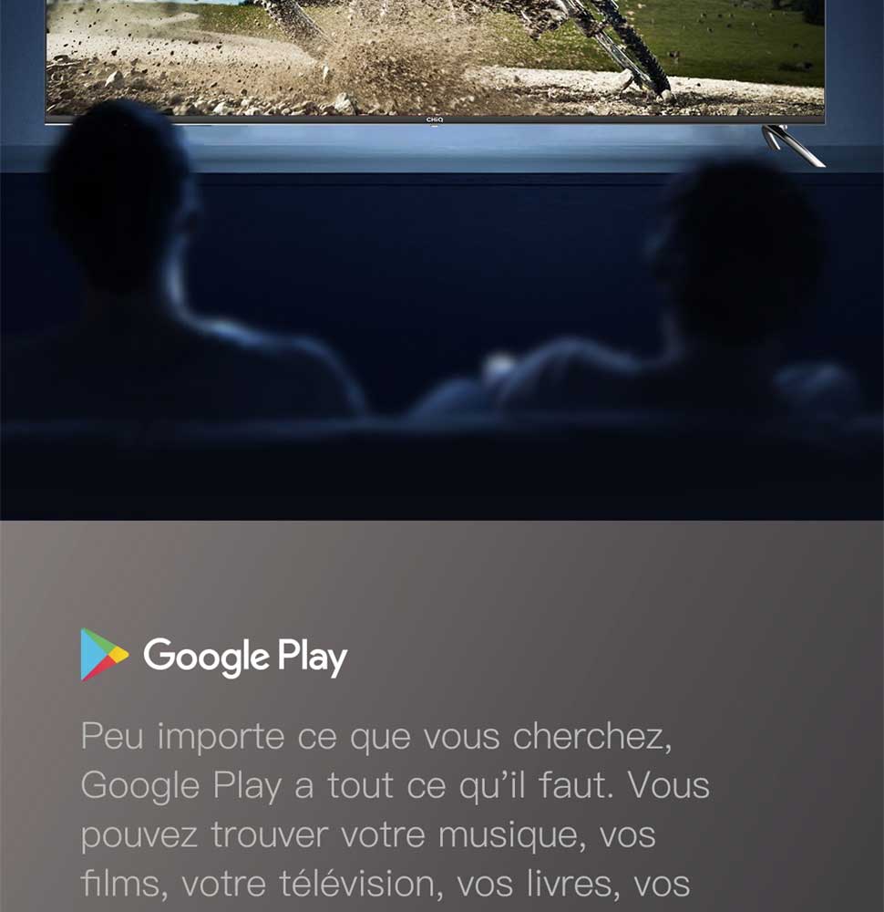 CHiQ L32H7A, 32 Pouces(80cm), Android 9.0, Smart TV, HD, WiFi, Bluetooth,Google Assistant, Netflix, Prime Video,2 HDMI, USB CHiQ L32H7A, 32 Pouces(80cm), Android 9.0, Smart TV, HD, WiFi, Bluetooth,Google Assistant, Netflix, Prime Video,2 HDMI, USB