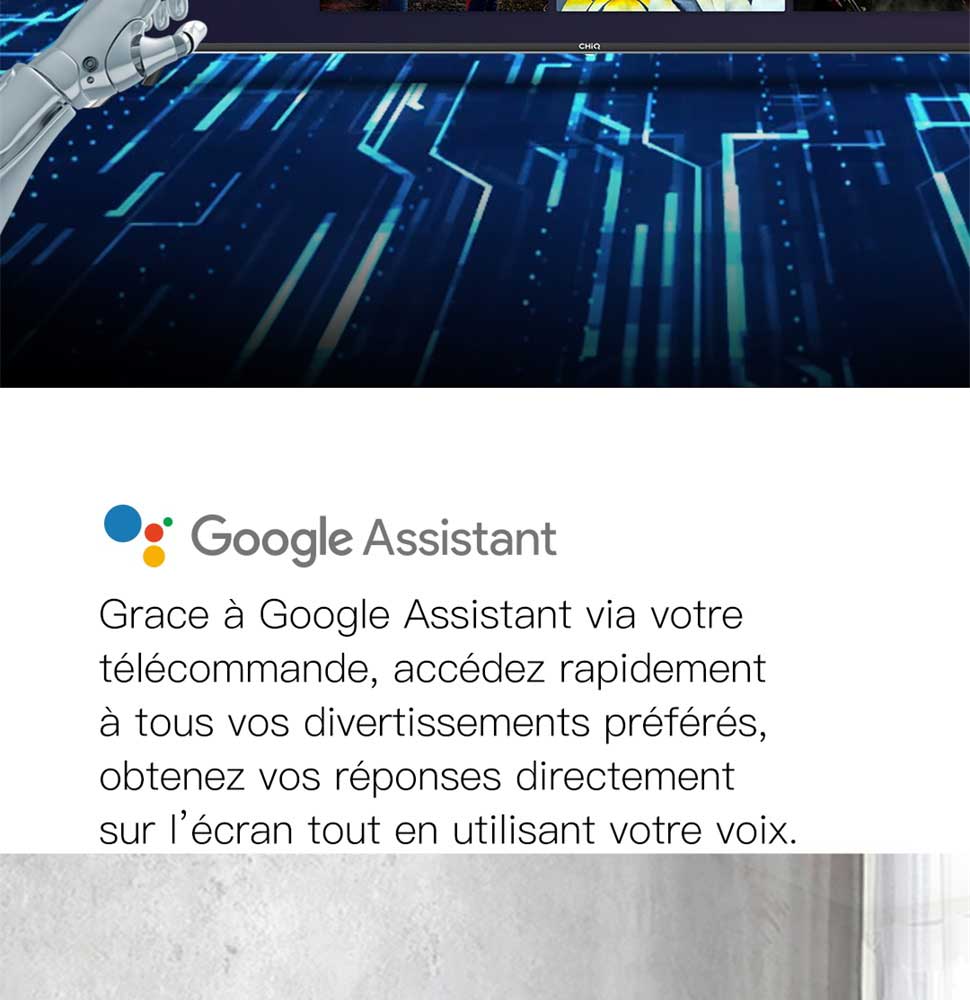 CHiQ L32H7A, 32 Pouces(80cm), Android 9.0, Smart TV, HD, WiFi, Bluetooth,Google Assistant, Netflix, Prime Video,2 HDMI, USB CHiQ L32H7A, 32 Pouces(80cm), Android 9.0, Smart TV, HD, WiFi, Bluetooth,Google Assistant, Netflix, Prime Video,2 HDMI, USB