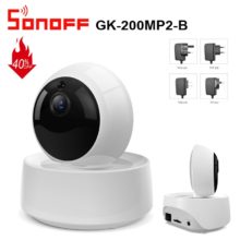 Sonoff GK-200MP2-B caméra de sécurité IP WiFi sans fil APP contrôlée 1080P HD mouvement détective 360 ° surveillance activité alerte caméra
