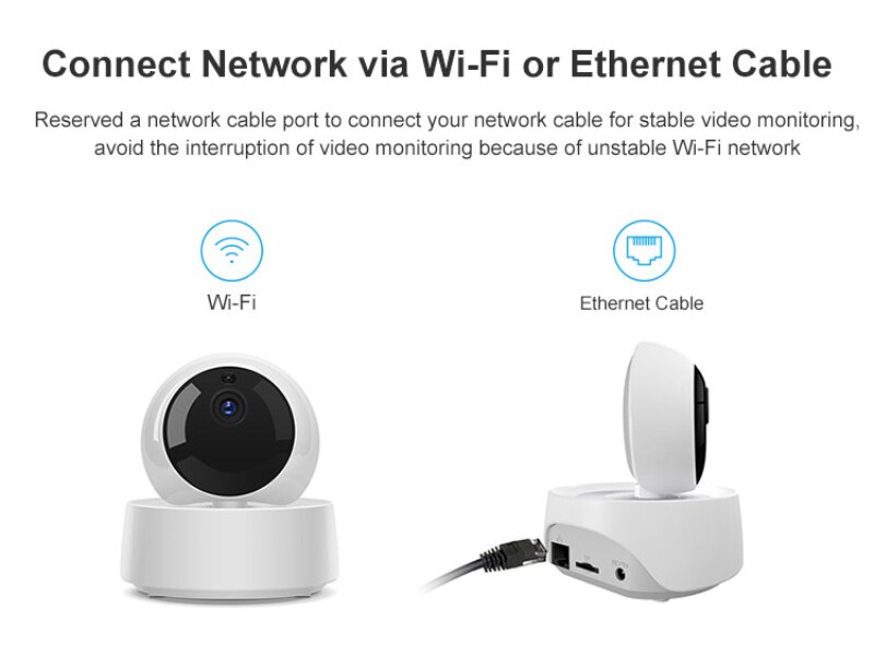 Sonoff GK-200MP2-B caméra de sécurité IP WiFi sans fil APP contrôlée 1080P HD mouvement détective 360 ° surveillance activité alerte caméra Sonoff GK-200MP2-B caméra de sécurité IP WiFi sans fil APP contrôlée 1080P HD mouvement détective 360 ° surveillance activité alerte caméra