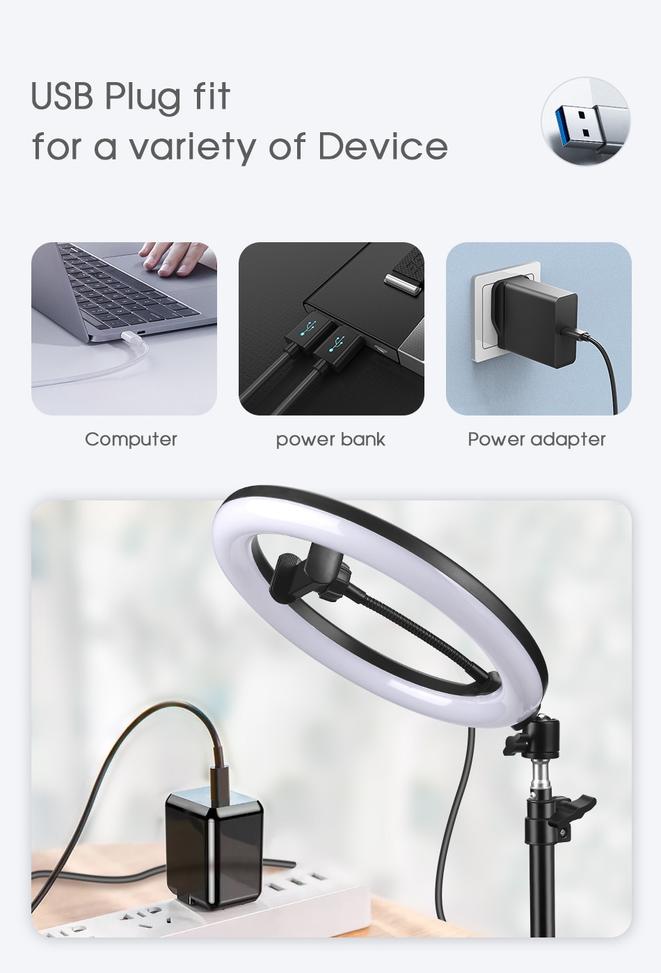 Selfie anneau lumière photographie lumière led jante de lampe avec support de téléphone portable grand trépied support pour tik Youtube tiktok tok ringlight