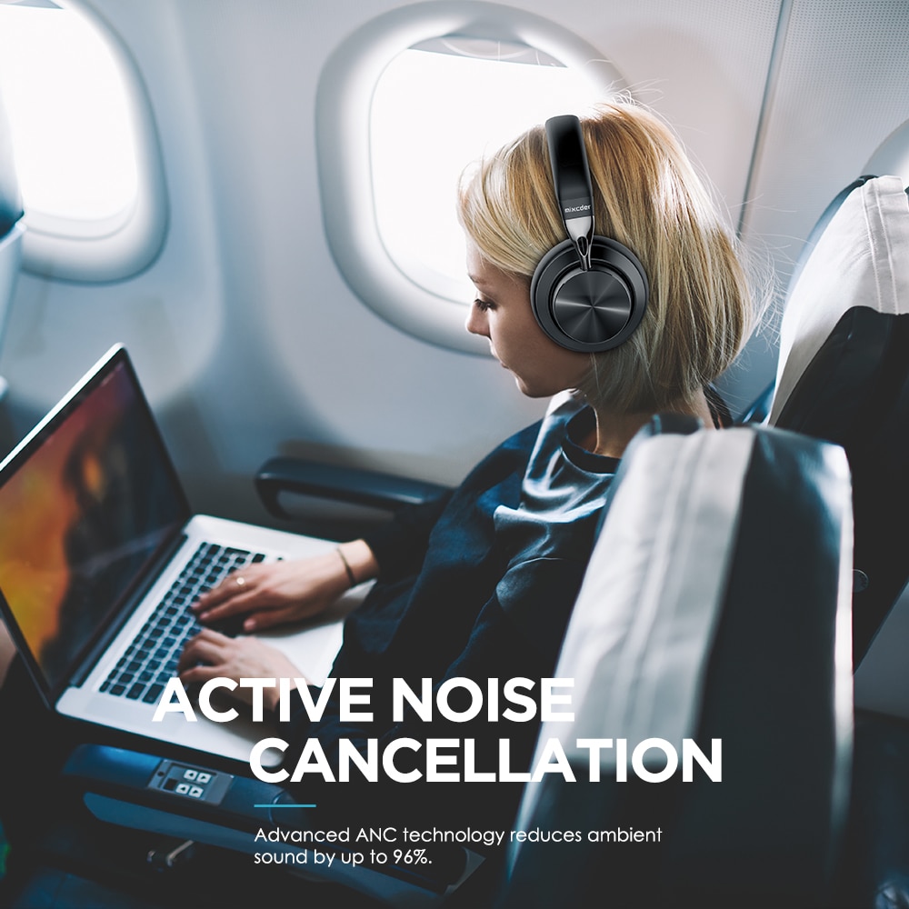 Mixcder E10 casque sans fil AptX faible latence avec Micro USB bluetooth 5.0 ANC basses profondes jeu de musique sur l'oreille casque Mixcder E10 casque sans fil AptX faible latence avec Micro USB bluetooth 5.0 ANC basses profondes jeu de musique sur l'oreille casque