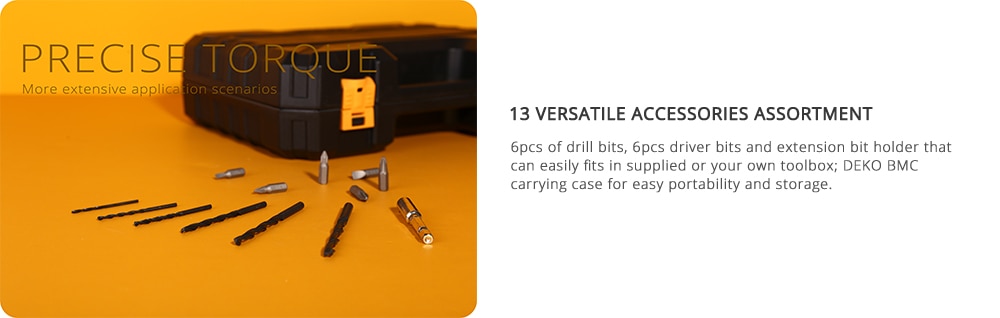DEKO nouveau Sharker 20V perceuse visseuse sans fil tournevis Mini pilote d'alimentation sans fil batterie Lithium-Ion cc 18 + 1 réglages DEKO nouveau Sharker 20V perceuse visseuse sans fil tournevis Mini pilote d'alimentation sans fil batterie Lithium-Ion cc 18 + 1 réglages