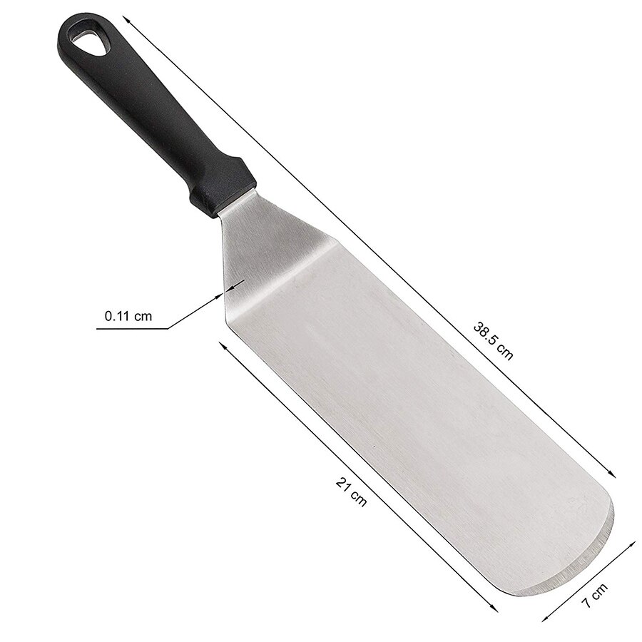 Ensemble de spatules en acier inoxydable de qualité commerciale, grattoir à poêle et crêpes ou retourneur à Hamburger pour barbecue à plateau plat Ensemble de spatules en acier inoxydable de qualité commerciale, grattoir à poêle et crêpes ou retourneur à Hamburger pour barbecue à plateau plat