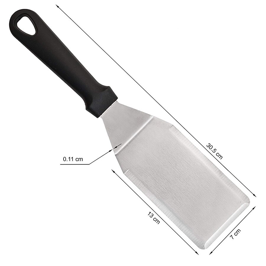 Ensemble de spatules en acier inoxydable de qualité commerciale, grattoir à poêle et crêpes ou retourneur à Hamburger pour barbecue à plateau plat Ensemble de spatules en acier inoxydable de qualité commerciale, grattoir à poêle et crêpes ou retourneur à Hamburger pour barbecue à plateau plat