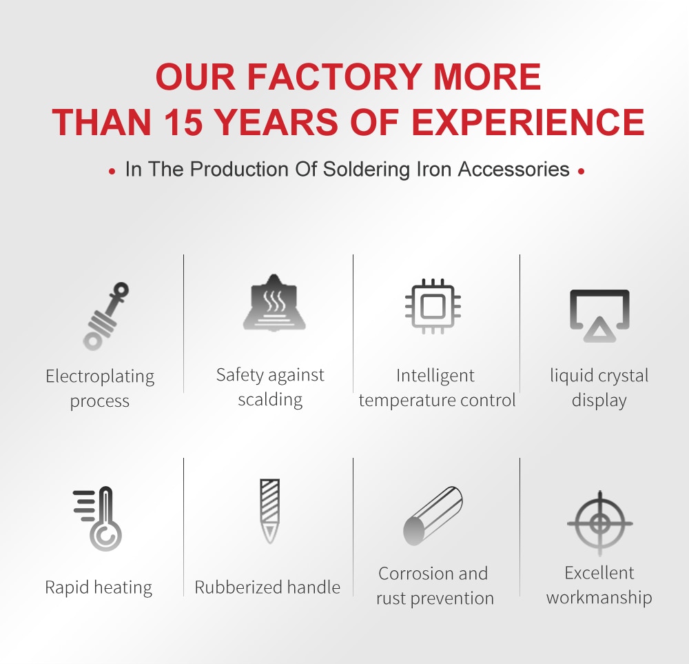 JCD - Kit de fer à souder 220V 80W à température régalble et écran de contrôle LCD