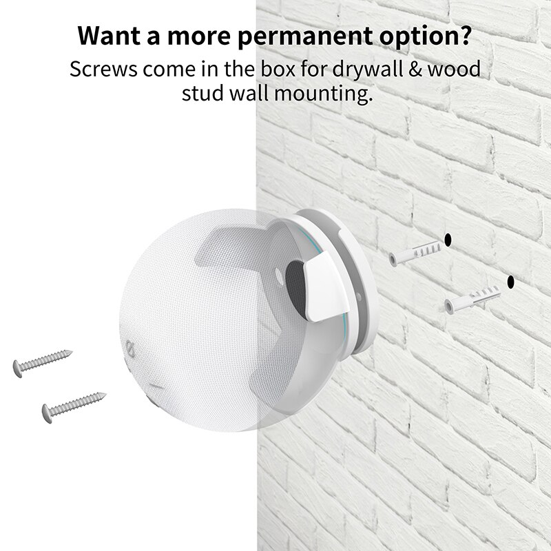 LINGYOU support de montage mural pour Amazon Echo Dot 4th Gen support de suspension accessoires peu encombrants sans fils ou vis en désordre LINGYOU support de montage mural pour Amazon Echo Dot 4th Gen support de suspension accessoires peu encombrants sans fils ou vis en désordre
