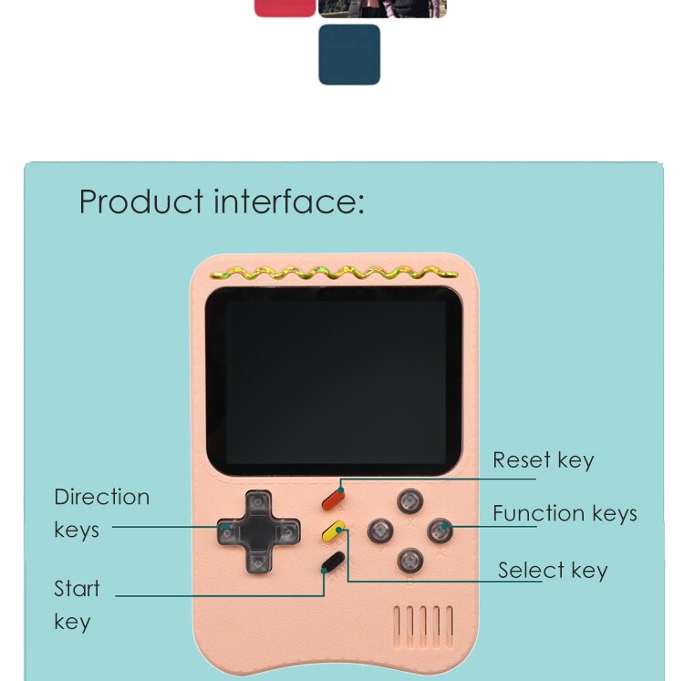 Console de jeu vidéo mini lecteur de jeu portable rétro FC console portable soutien TV sortie 2020 nouveau Console de jeu vidéo mini lecteur de jeu portable rétro FC console portable soutien TV sortie 2020 nouveau