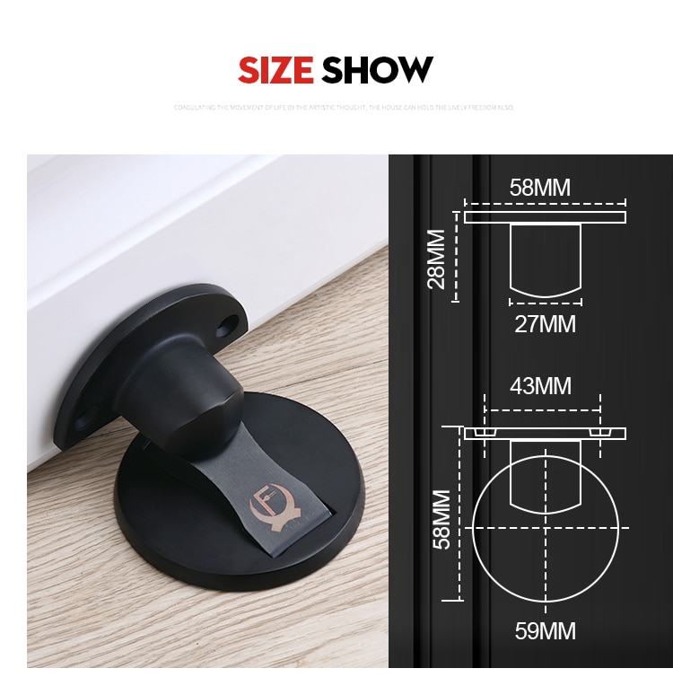 KAK butée de porte magnétique 304 en acier inoxydable bouchon de porte caché porte supports attraper plancher sans clou arrêt de porte matériel de meubles KAK butée de porte magnétique 304 en acier inoxydable bouchon de porte caché porte supports attraper plancher sans clou arrêt de porte matériel de meubles