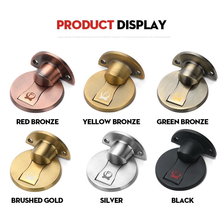 KAK butée de porte magnétique 304 en acier inoxydable bouchon de porte caché porte supports attraper plancher sans clou arrêt de porte matériel de meubles KAK butée de porte magnétique 304 en acier inoxydable bouchon de porte caché porte supports attraper plancher sans clou arrêt de porte matériel de meubles