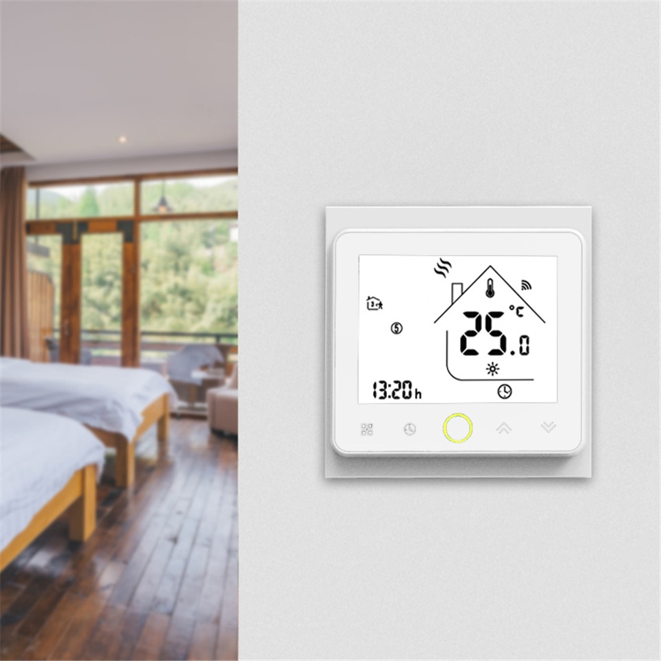 MoesHouse - WiFi Thermostat Connecté Intelligent Régulateur De Température pour L'eau/Chauffage par le sol Électrique Eau/Gaz Chaudière Fonctionne avec Alexa Google Home