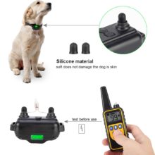 800m collier de dressage de chien collier dressage électrique pour animaux de compagnie télécommande étanche Rechargeable avec écran LCD pour tous les sons de Vibration de choc de taille