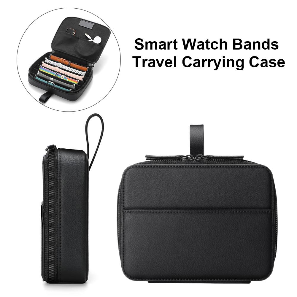 Montre intelligente bracelet étui de rangement montre voyage pochette fermeture éclair montre sac organisateur pour Apple bracelet de montre bracelet sac boîte