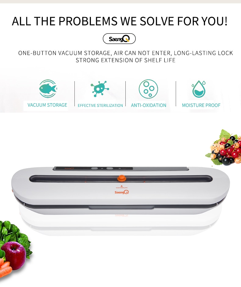 SaengQ meilleur scelleur de nourriture sous vide 220V/110V automatique Commercial ménage alimentaire scellant sous vide Machine d'emballage comprennent 10 pièces sacs SaengQ meilleur scelleur de nourriture sous vide 220V/110V automatique Commercial ménage alimentaire scellant sous vide Machine d'emballage comprennent 10 pièces sacs