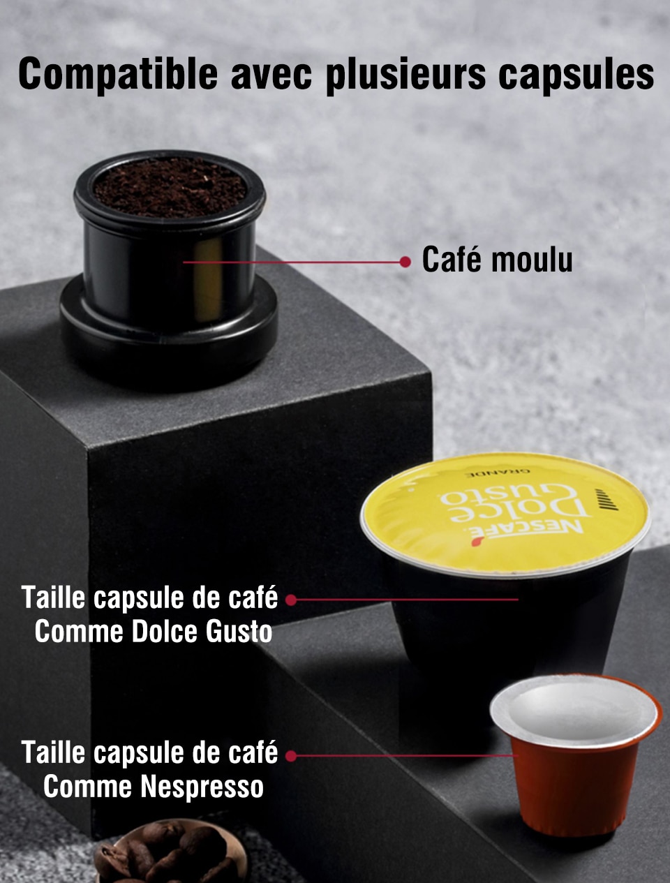 Machine à café Portable hiinfusion pour voiture DC12V Expresso cafetière Nespresso Dolcegusto Capsule Expresso machine à café en poudre H4 Machine à café Portable hiinfusion pour voiture DC12V Expresso cafetière Nespresso Dolcegusto Capsule Expresso machine à café en poudre H4