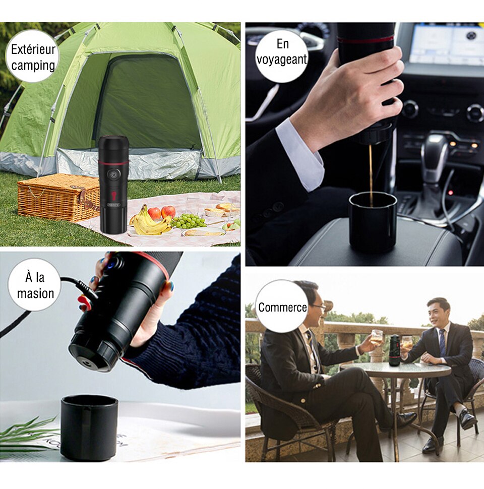 Machine à café Portable hiinfusion pour voiture DC12V Expresso cafetière Nespresso Dolcegusto Capsule Expresso machine à café en poudre H4 Machine à café Portable hiinfusion pour voiture DC12V Expresso cafetière Nespresso Dolcegusto Capsule Expresso machine à café en poudre H4