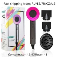 Sèche-cheveux professionnel fort vent Salon sèche brosse à Air chaud et Air froid vent négatif ionique marteau souffleur sec électrique sèche-cheveux