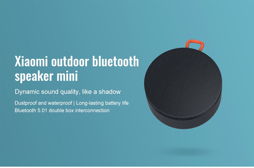 Xiaomi Mi portable bluetooth 5.0 haut-parleur étanche à la poussière étanche 10 heures d'autonomie en plein air haut-parleur sans fil
