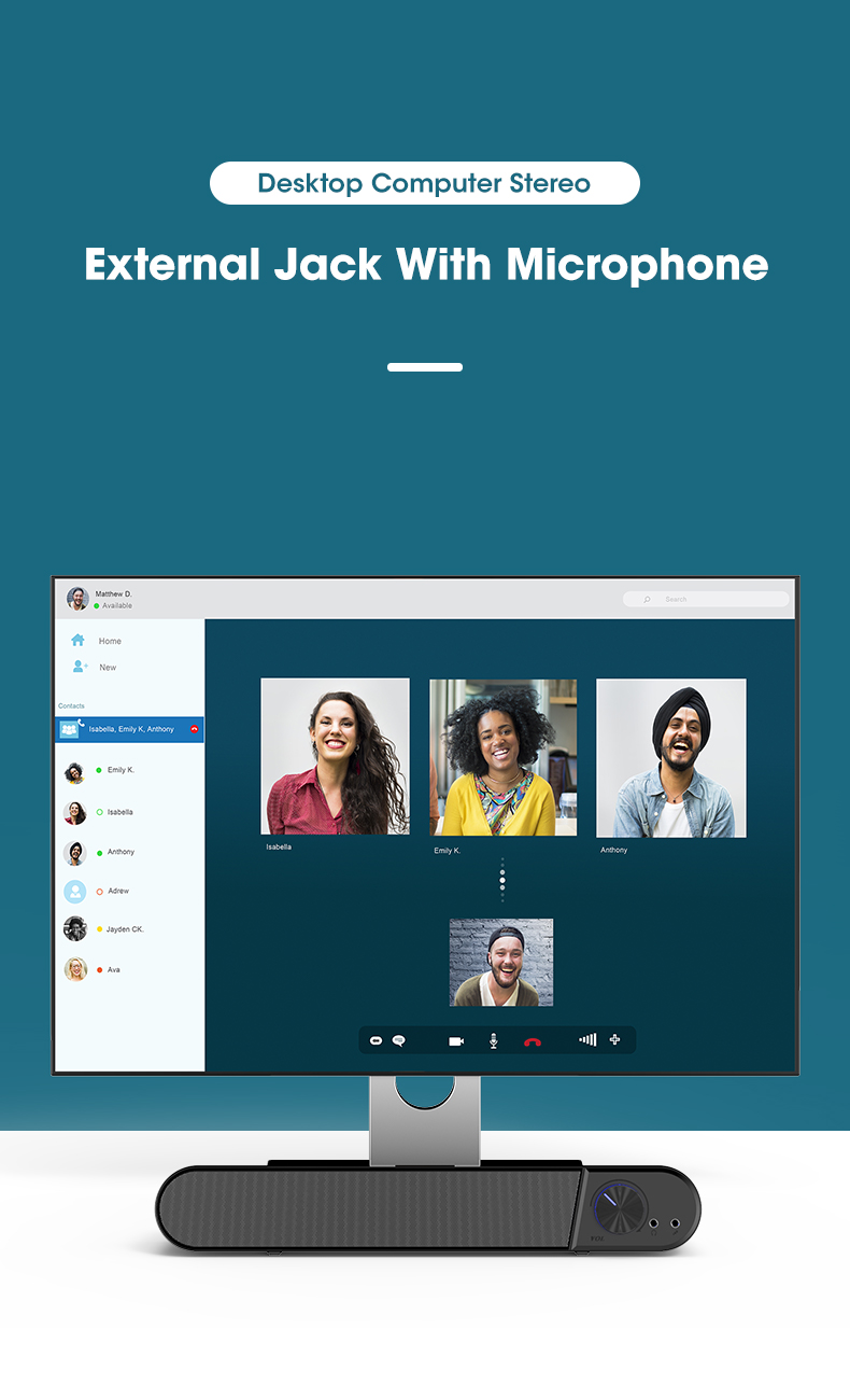 Barre de haut-parleur pour ordinateur