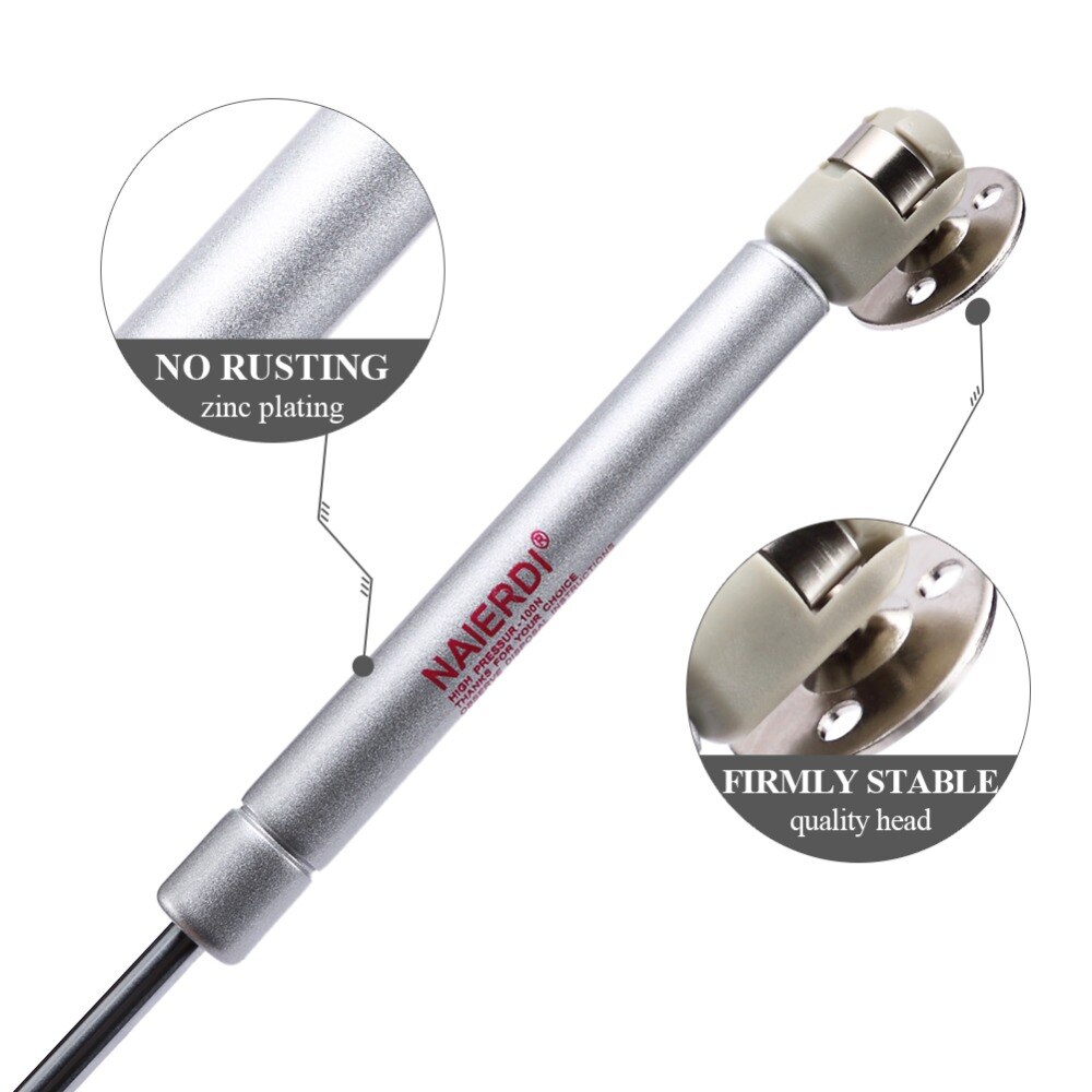 4 pièces NAIERDI Ressort À Gaz pour Porte D'armoire Charnières 6-15 KG Cuisine Charnière Hydraulique D'armoire De Support de Couvercle Boîte De Matériel De Meubles