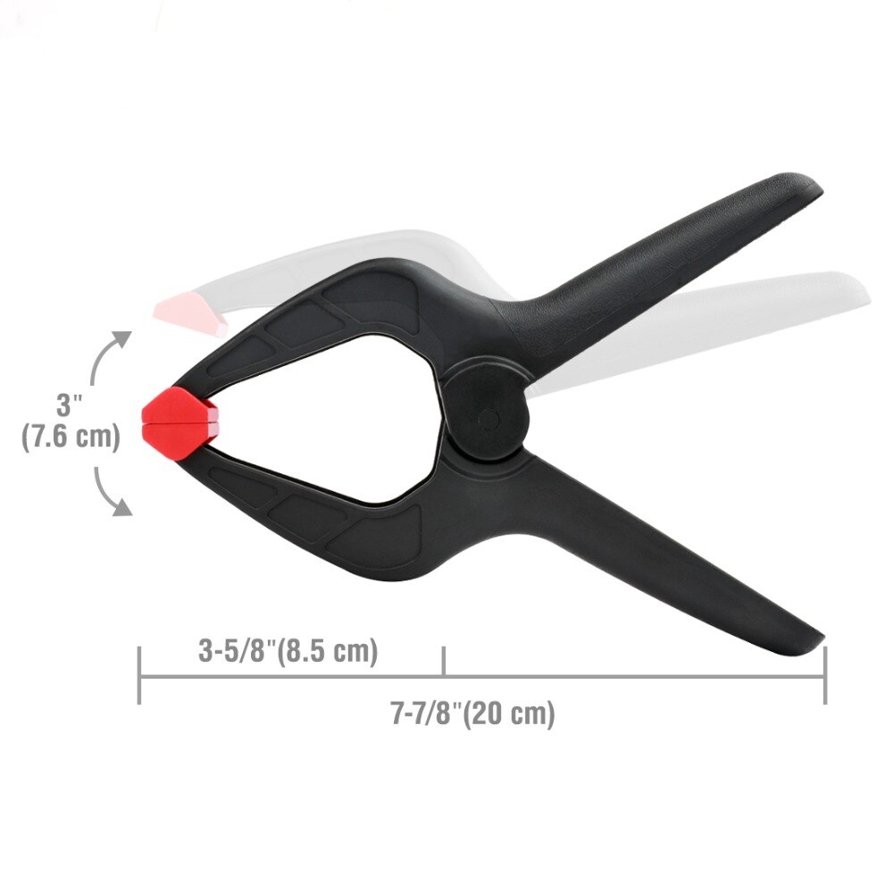 WORKPRO – jeu de pinces à ressort robustes, en plastique, pour le travail du bois, outils de bricolage, 20 pièces/lot WORKPRO – jeu de pinces à ressort robustes, en plastique, pour le travail du bois, outils de bricolage, 20 pièces/lot
