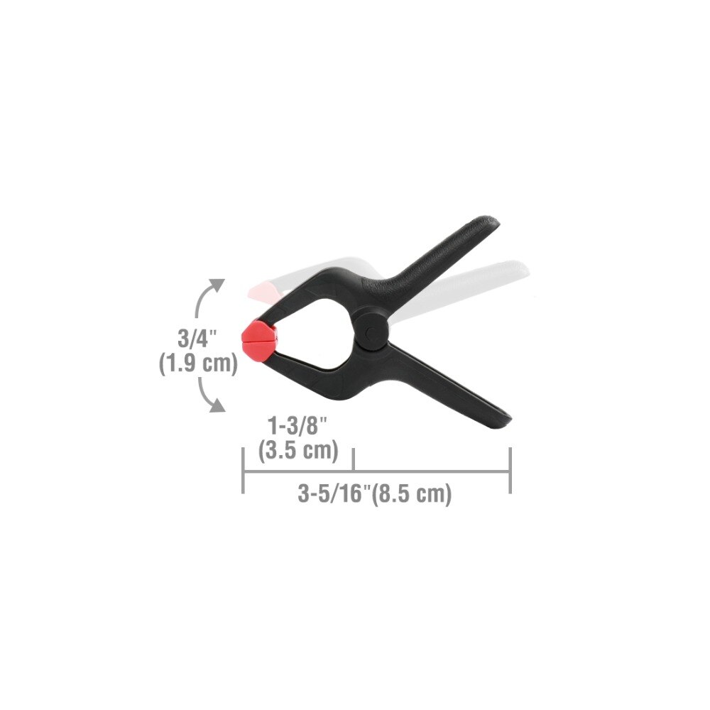 WORKPRO – jeu de pinces à ressort robustes, en plastique, pour le travail du bois, outils de bricolage, 20 pièces/lot WORKPRO – jeu de pinces à ressort robustes, en plastique, pour le travail du bois, outils de bricolage, 20 pièces/lot
