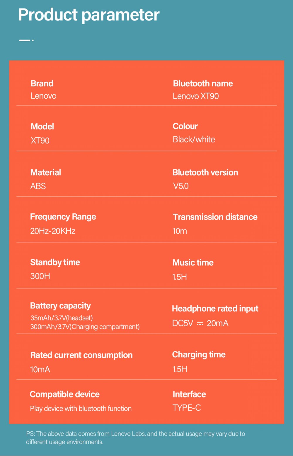 Lenovo XT90 casque sans fil stéréo HD parlant avec micro casque tactile contrôle écouteurs auriculares bluetooth 5.0 300mAh Lenovo XT90 casque sans fil stéréo HD parlant avec micro casque tactile contrôle écouteurs auriculares bluetooth 5.0 300mAh