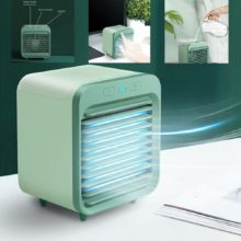 2021 nouveau Mini USB Portable refroidisseur d’air ventilateur climatiseur lumière bureau Air refroidissement ventilateur humidificateur purificateur pour bureau chambre