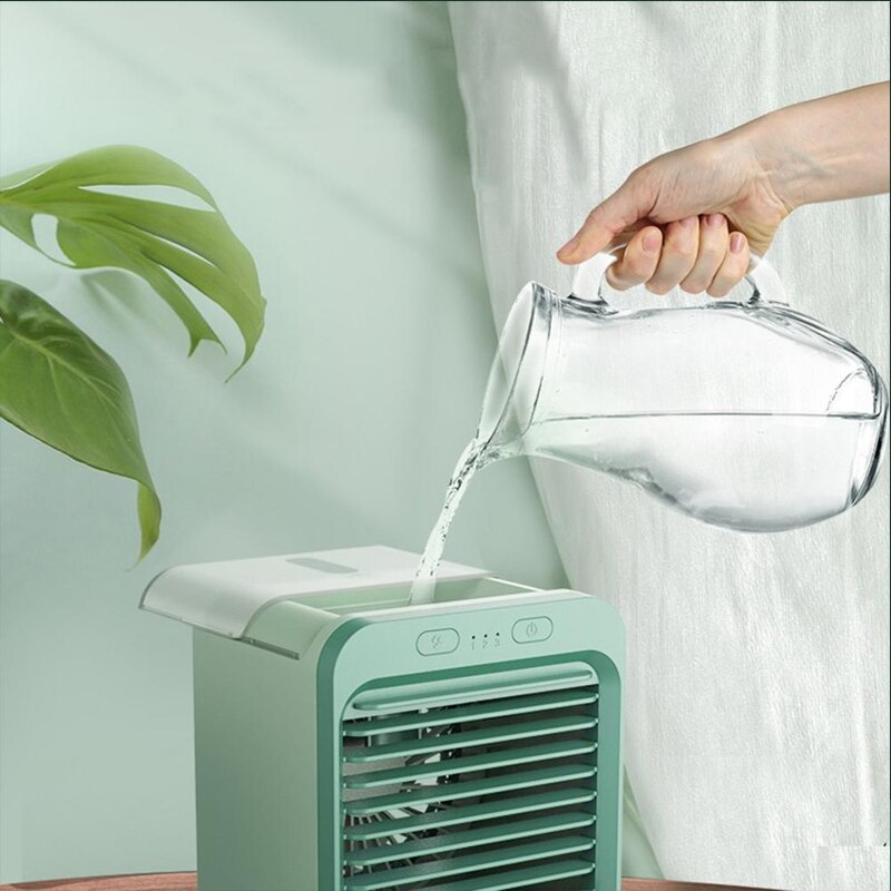 2021 nouveau Mini USB Portable refroidisseur d'air ventilateur climatiseur lumière bureau Air refroidissement ventilateur humidificateur purificateur pour bureau chambre 2021 nouveau Mini USB Portable refroidisseur d'air ventilateur climatiseur lumière bureau Air refroidissement ventilateur humidificateur purificateur pour bureau chambre