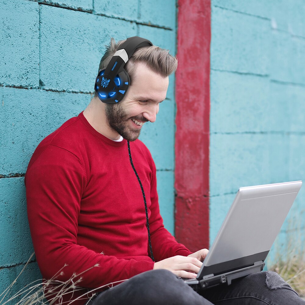 ONIKUMA K2A Casque de jeu Casque antibruit son stéréo USB filaire Casque LED avec Microphone pour PC Xbox One/ordinateur portable ONIKUMA K2A Casque de jeu Casque antibruit son stéréo USB filaire Casque LED avec Microphone pour PC Xbox One/ordinateur portable