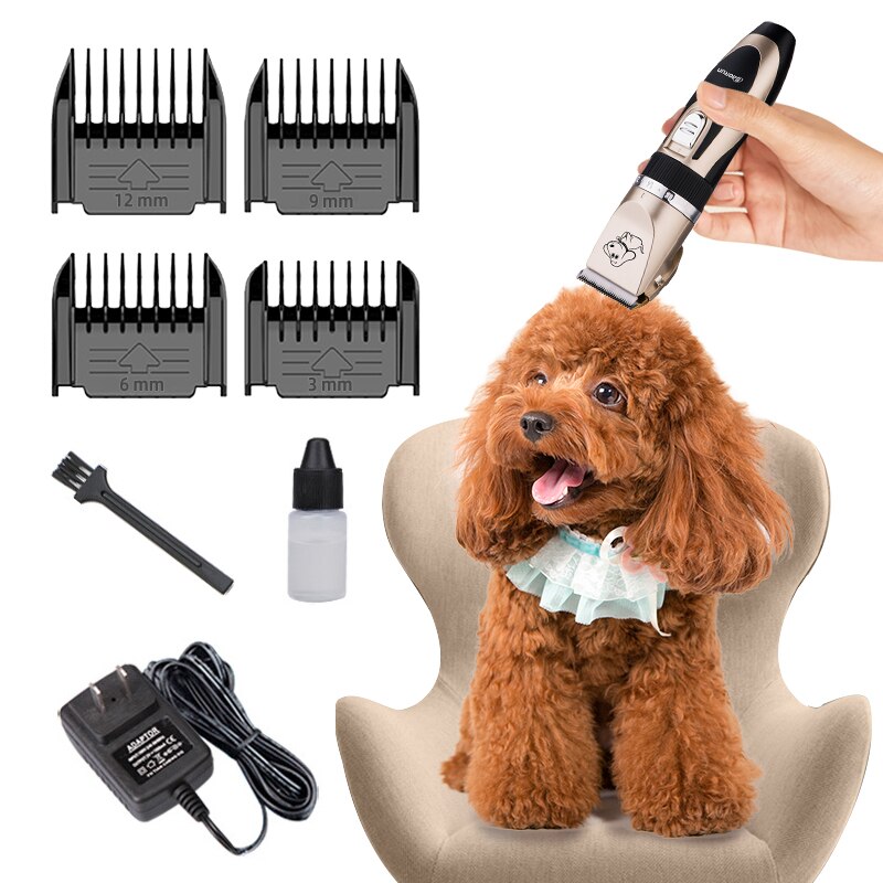 Tondeuse professionnelle Rechargeable pour chiens et chats, rasoir de toilettage à faible bruit, détacheur de poils d'animaux Tondeuse professionnelle Rechargeable pour chiens et chats, rasoir de toilettage à faible bruit, détacheur de poils d'animaux