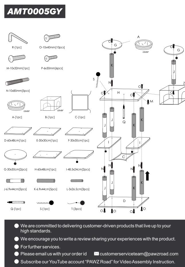 Tour condo arbre à chat de plusieurs niveaux, grattoir, maison pour animaux domestiques avec hamacs, meuble à escalader, jeux Tour condo arbre à chat de plusieurs niveaux, grattoir, maison pour animaux domestiques avec hamacs, meuble à escalader, jeux