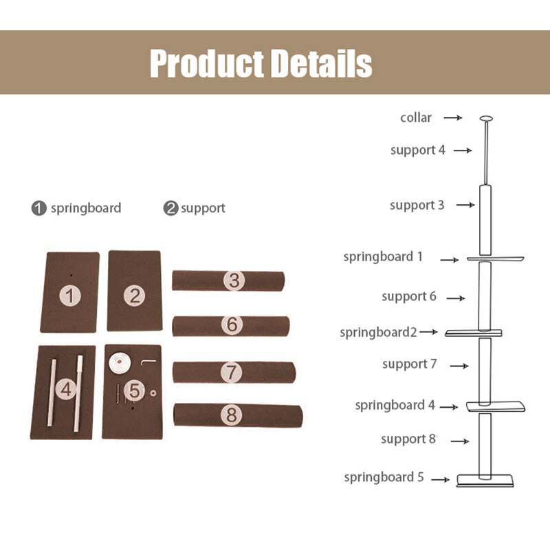 Tour condo arbre à chat de plusieurs niveaux, grattoir, maison pour animaux domestiques avec hamacs, meuble à escalader, jeux Tour condo arbre à chat de plusieurs niveaux, grattoir, maison pour animaux domestiques avec hamacs, meuble à escalader, jeux