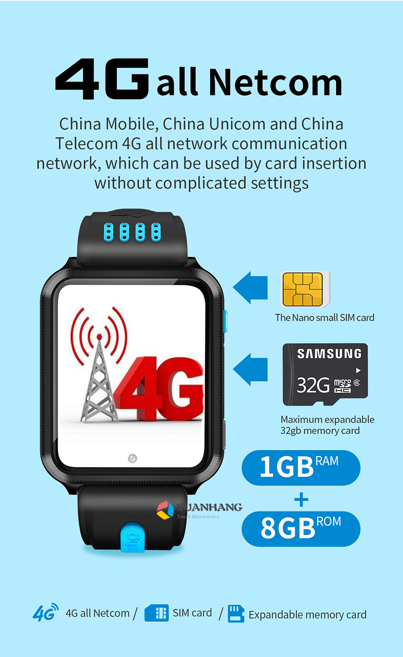 Montre connectée Android 9.0 pour enfants, avec caméra à distance, GPS, WI-FI, Google Play, Bluetooth, appel vidéo Montre connectée Android 9.0 pour enfants, avec caméra à distance, GPS, WI-FI, Google Play, Bluetooth, appel vidéo