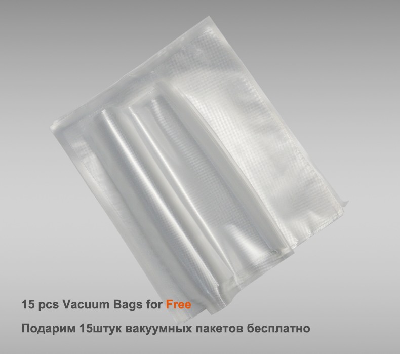 Scelleur sous vide Machine d'emballage 220V/110V ménage alimentaire scellant sous vide Film scellant sous vide emballeur y compris 15 pièces sacs Scelleur sous vide Machine d'emballage 220V/110V ménage alimentaire scellant sous vide Film scellant sous vide emballeur y compris 15 pièces sacs