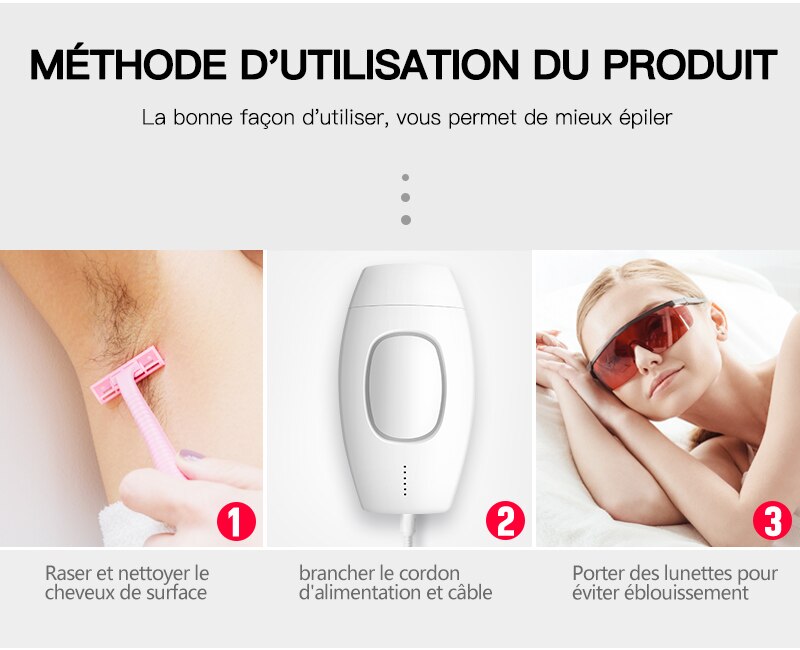 Epilateur laser électrique avec flash 600000 pour femme, appareil professionnel, machine d'épilation permanente, indolore, IPL, avec fil, pour des photos parfaites epilateur electrique femm... machine Epilateur laser électrique avec flash 600000 pour femme, appareil professionnel, machine d'épilation permanente, indolore, IPL, avec fil, pour des photos parfaites epilateur electrique femm... machine