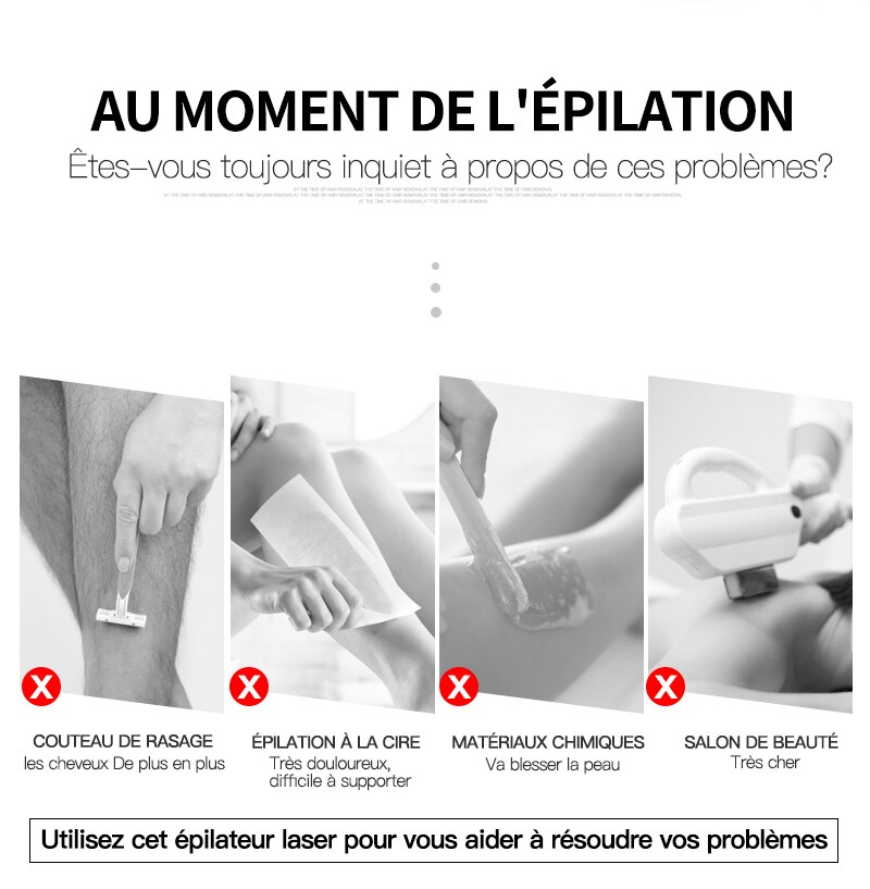 Epilateur laser électrique avec flash 600000 pour femme, appareil professionnel, machine d'épilation permanente, indolore, IPL, avec fil, pour des photos parfaites epilateur electrique femm... machine Epilateur laser électrique avec flash 600000 pour femme, appareil professionnel, machine d'épilation permanente, indolore, IPL, avec fil, pour des photos parfaites epilateur electrique femm... machine
