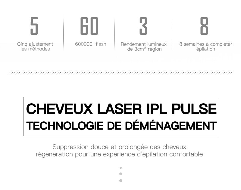 Epilateur laser électrique avec flash 600000 pour femme, appareil professionnel, machine d'épilation permanente, indolore, IPL, avec fil, pour des photos parfaites epilateur electrique femm... machine Epilateur laser électrique avec flash 600000 pour femme, appareil professionnel, machine d'épilation permanente, indolore, IPL, avec fil, pour des photos parfaites epilateur electrique femm... machine