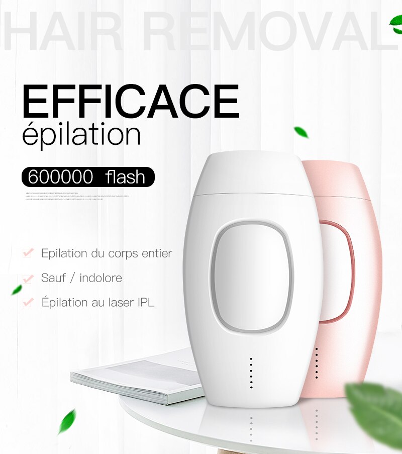 Epilateur laser électrique avec flash 600000 pour femme, appareil professionnel, machine d'épilation permanente, indolore, IPL, avec fil, pour des photos parfaites epilateur electrique femm... machine Epilateur laser électrique avec flash 600000 pour femme, appareil professionnel, machine d'épilation permanente, indolore, IPL, avec fil, pour des photos parfaites epilateur electrique femm... machine