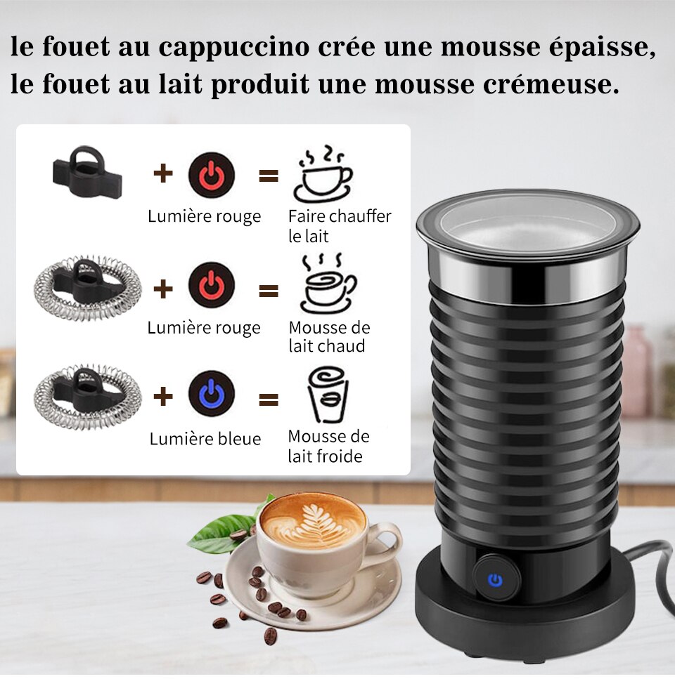 Mousseur à lait hifuse mousseur à lait froid/chaud Latte Cappuccino chocolat entièrement automatique chauffe-lait Cool Touch M2 Mousseur à lait hifuse mousseur à lait froid/chaud Latte Cappuccino chocolat entièrement automatique chauffe-lait Cool Touch M2