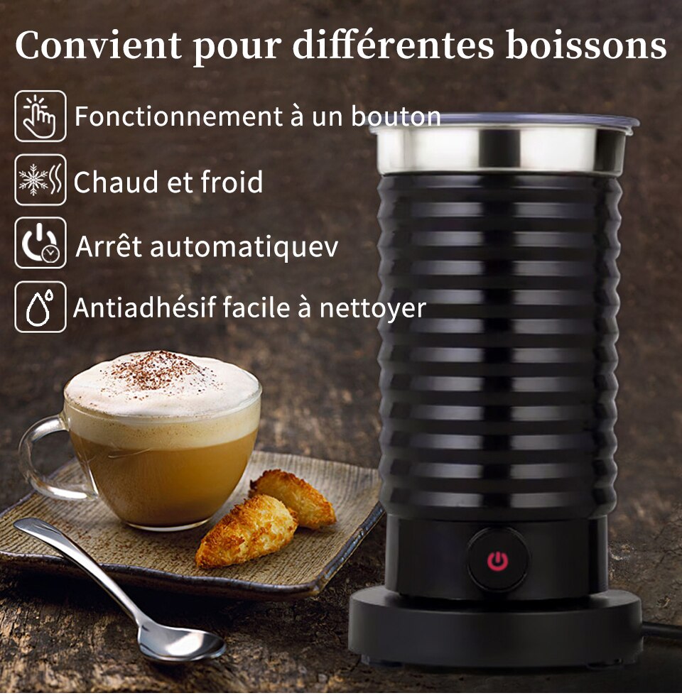 Mousseur à lait hifuse mousseur à lait froid/chaud Latte Cappuccino chocolat entièrement automatique chauffe-lait Cool Touch M2 Mousseur à lait hifuse mousseur à lait froid/chaud Latte Cappuccino chocolat entièrement automatique chauffe-lait Cool Touch M2