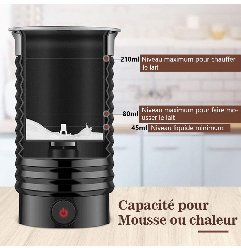 Mousseur à lait hifuse mousseur à lait froid/chaud Latte Cappuccino chocolat entièrement automatique chauffe-lait Cool Touch M2 Mousseur à lait hifuse mousseur à lait froid/chaud Latte Cappuccino chocolat entièrement automatique chauffe-lait Cool Touch M2