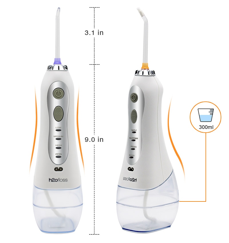 H2ofloss portable oral irrigateur usb rechargeable eau flosser dentaire Jet d'eau 300ML réservoir d'eau étanche dents nettoyeur H2ofloss portable oral irrigateur usb rechargeable eau flosser dentaire Jet d'eau 300ML réservoir d'eau étanche dents nettoyeur