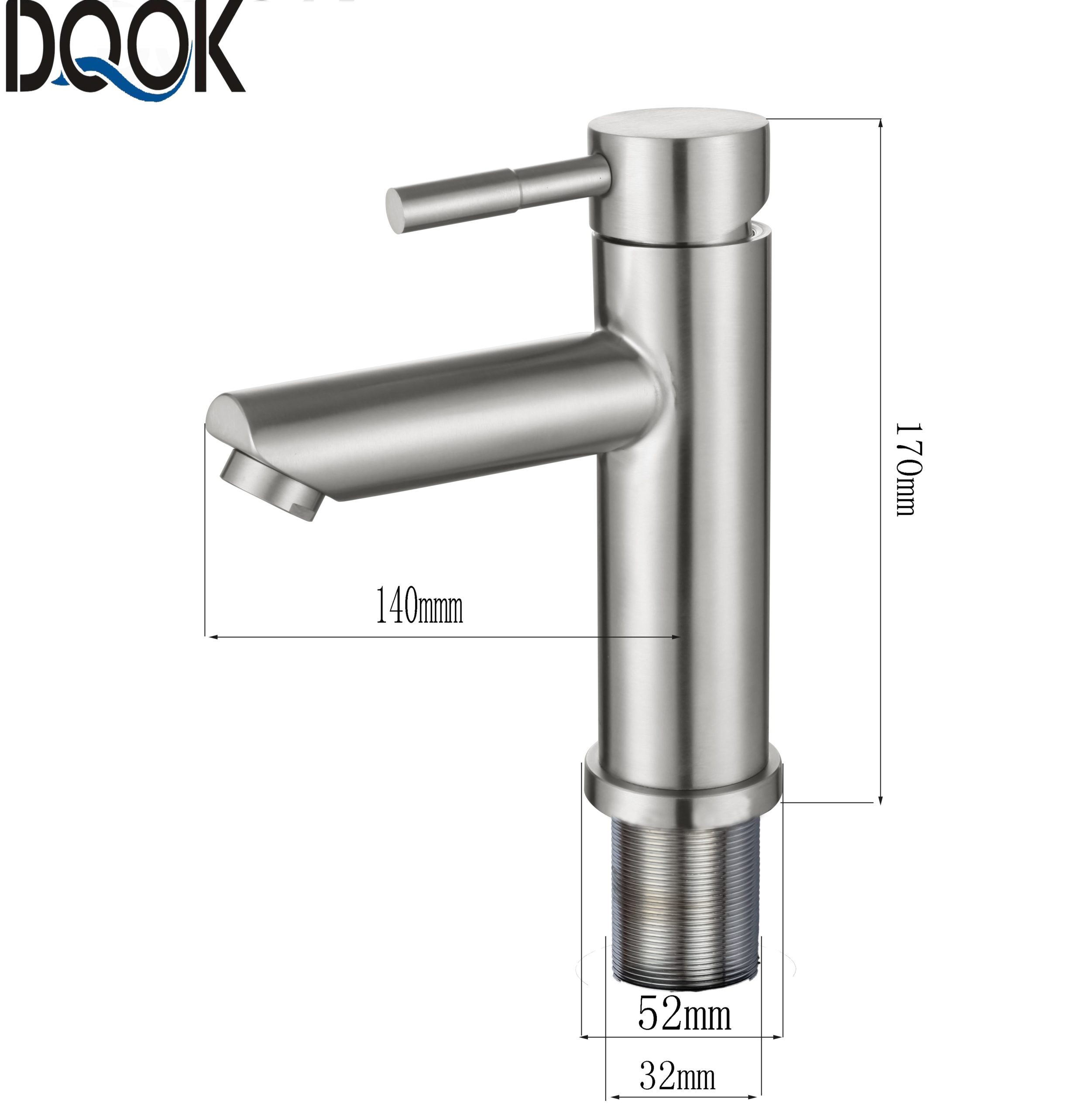 DQOK mélangeur froid/chaud, robinets de lavabo de salle de bains en nickel brossé, robinet d'évier, robinet d'eau noire, accessoires de salle de bains (tuyau non inclus DQOK mélangeur froid/chaud, robinets de lavabo de salle de bains en nickel brossé, robinet d'évier, robinet d'eau noire, accessoires de salle de bains (tuyau non inclus