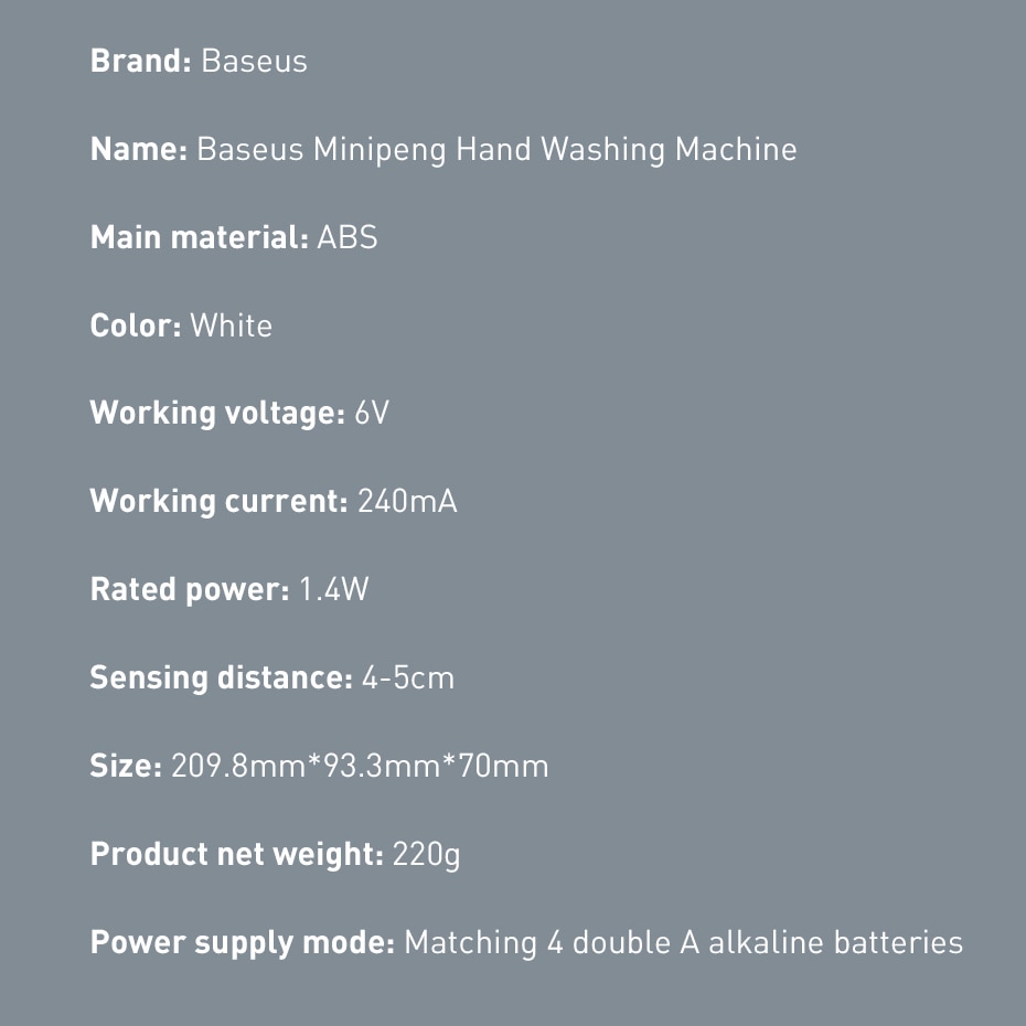 Baseus distributeur automatique de savon capteur infrarouge sans contact mousse liquide distributeur de savon pompe lavage des mains désinfectant distributeur bouteilles Baseus distributeur automatique de savon capteur infrarouge sans contact mousse liquide distributeur de savon pompe lavage des mains désinfectant distributeur bouteilles