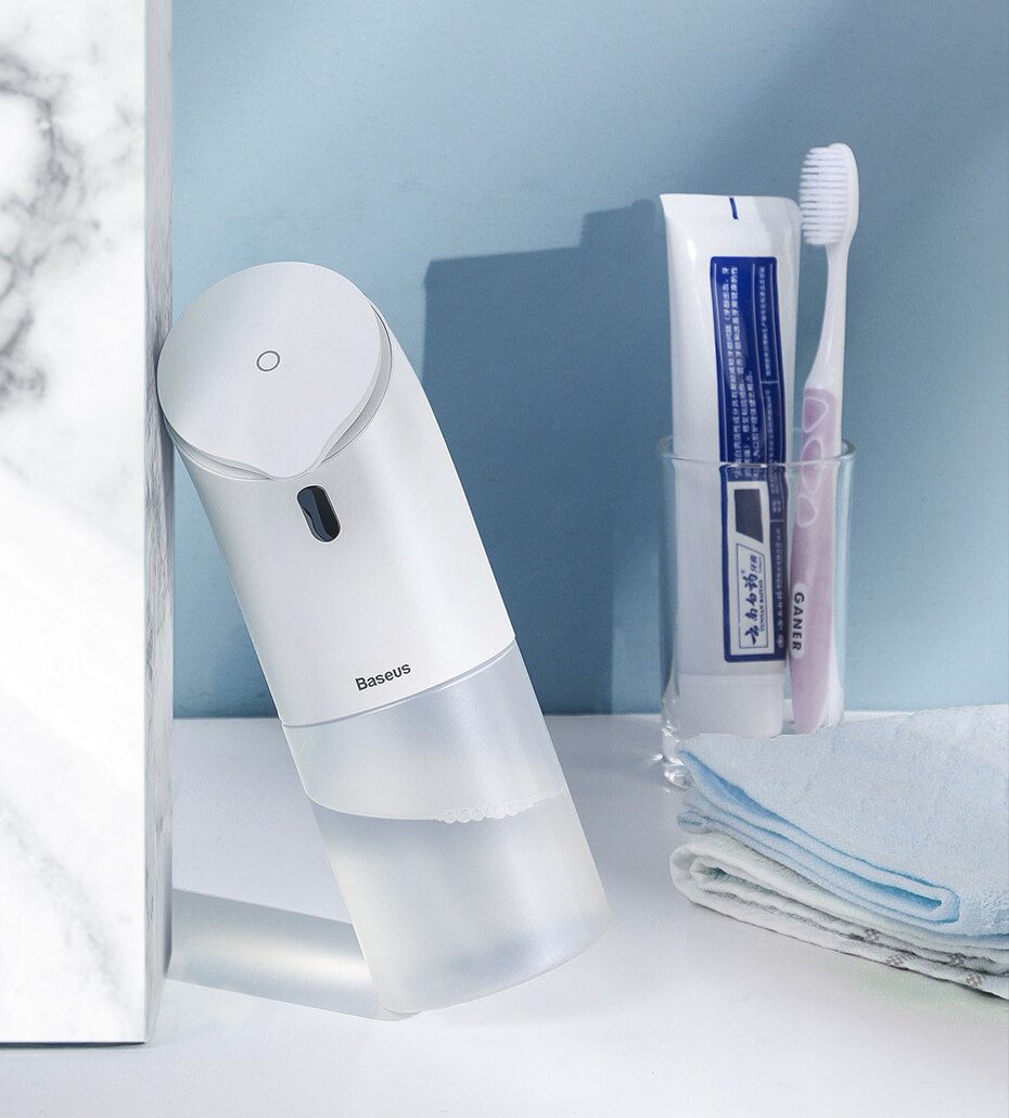 Baseus distributeur automatique de savon capteur infrarouge sans contact mousse liquide distributeur de savon pompe lavage des mains désinfectant distributeur bouteilles Baseus distributeur automatique de savon capteur infrarouge sans contact mousse liquide distributeur de savon pompe lavage des mains désinfectant distributeur bouteilles