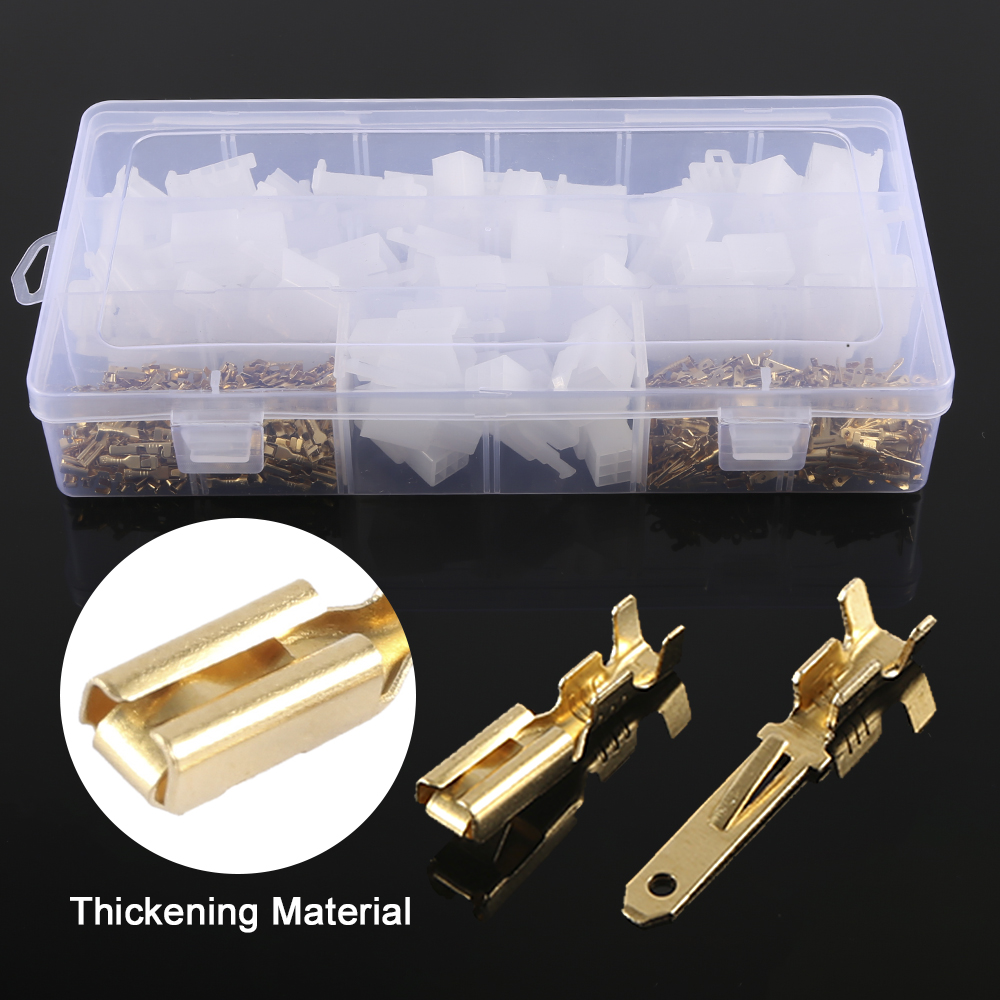 Connecteur de Terminal de fil automatique 380 Mm, connecteur mâle femelle, boîtier 2 3 4 6 pour bateau, voiture, motos, bateau, 2.8 pièces