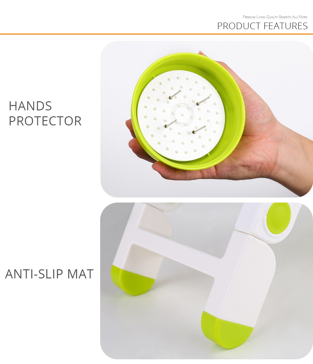 DEKO multifonctionnel cuisine Cutter manuel acier inoxydable broyeur de légumes Fruits hachoir râpe Mandoline trancheuse